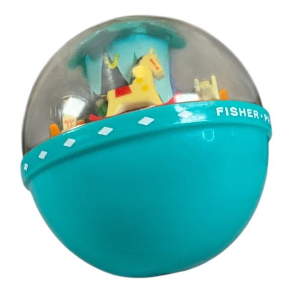 Vintage Fisher-Price Merry-Go-Round Push ’N Spin Toy 1960s–70s Classic Baby - Picture 7 of 14